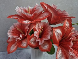 Ramo 5 flores tipo rosa china
